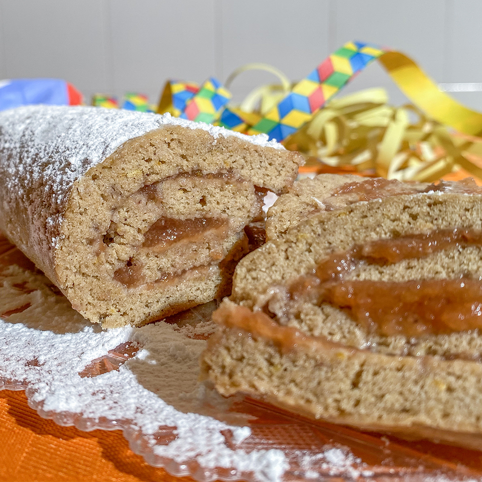 rotolo di pasta biscotto